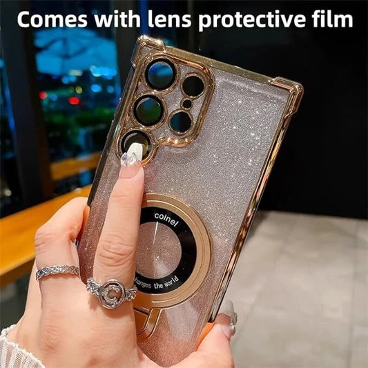 Suitable for Samsung Series Electroplated Magnetic Gradient Bling Phone Cases
