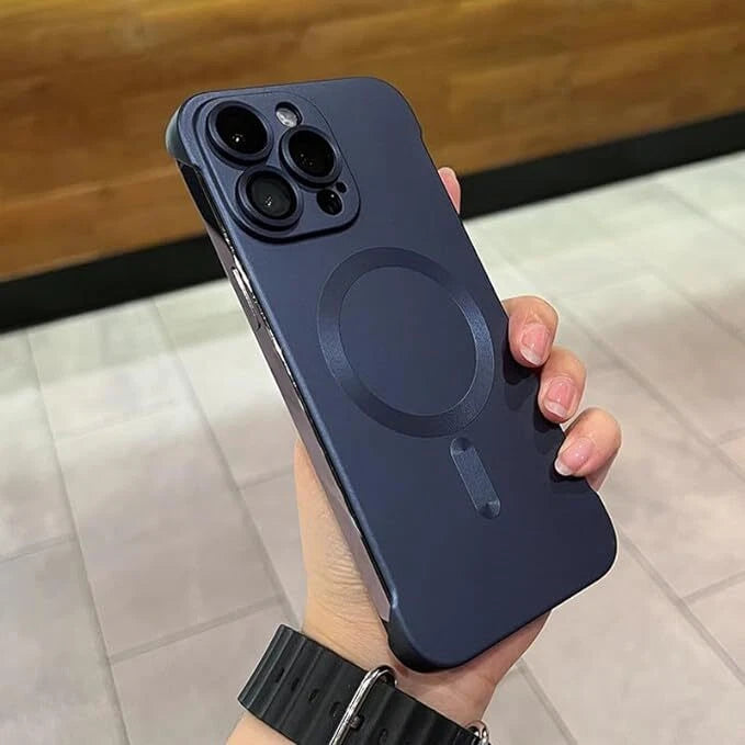 Matte PC Thin Frameless Case for iPhone 16 15 Pro with Lens Film