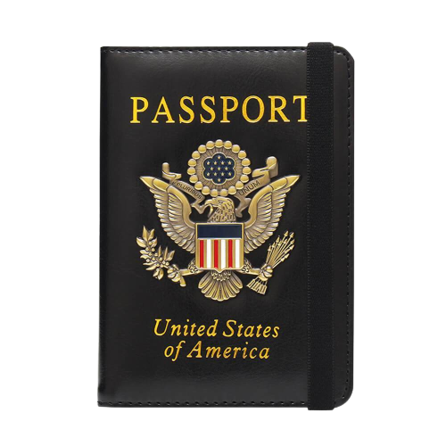 Personalized Leather Passport Holder, Travel Passport Cover, Passport Case