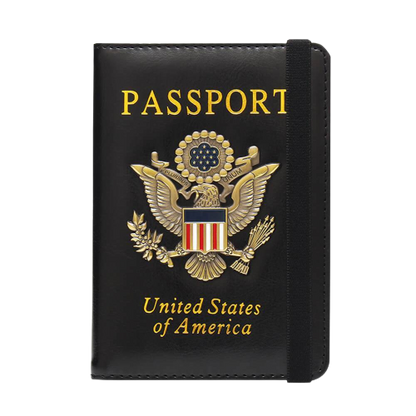 Personalized Leather Passport Holder, Travel Passport Cover, Passport Case