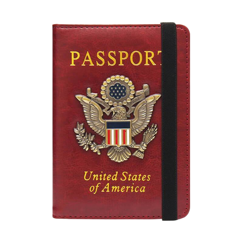 Personalized Leather Passport Holder, Travel Passport Cover, Passport Case