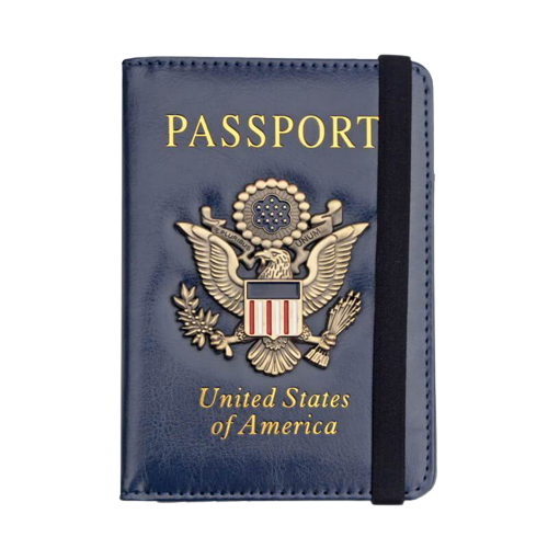 Personalized Leather Passport Holder, Travel Passport Cover, Passport Case