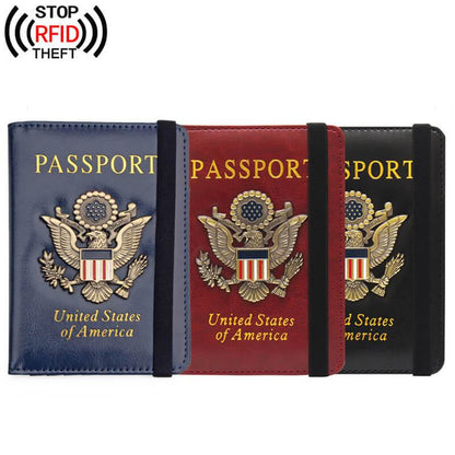 Personalized Leather Passport Holder, Travel Passport Cover, Passport Case