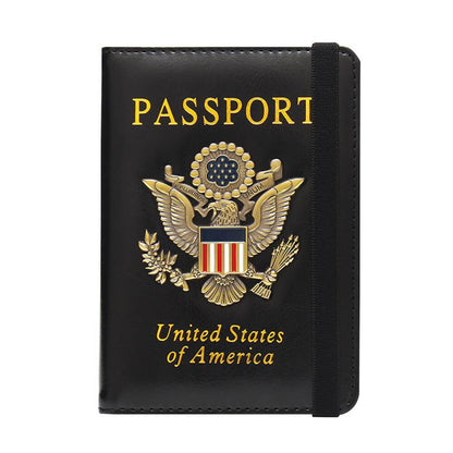 Personalized Leather Passport Holder, Travel Passport Cover, Passport Case