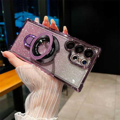 Suitable for Samsung Series Electroplated Magnetic Gradient Bling Phone Cases