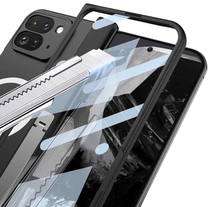 For Google Pixel 9 Pro Fold Armored Shockproof Case Built-in Screen Protector