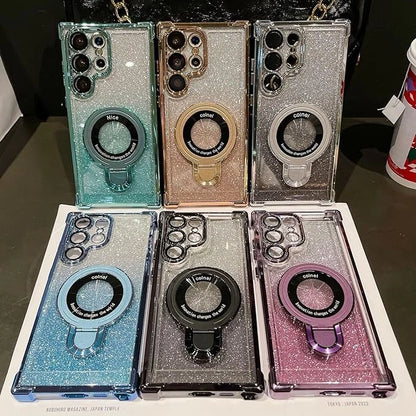 Suitable for Samsung Series Electroplated Magnetic Gradient Bling Phone Cases
