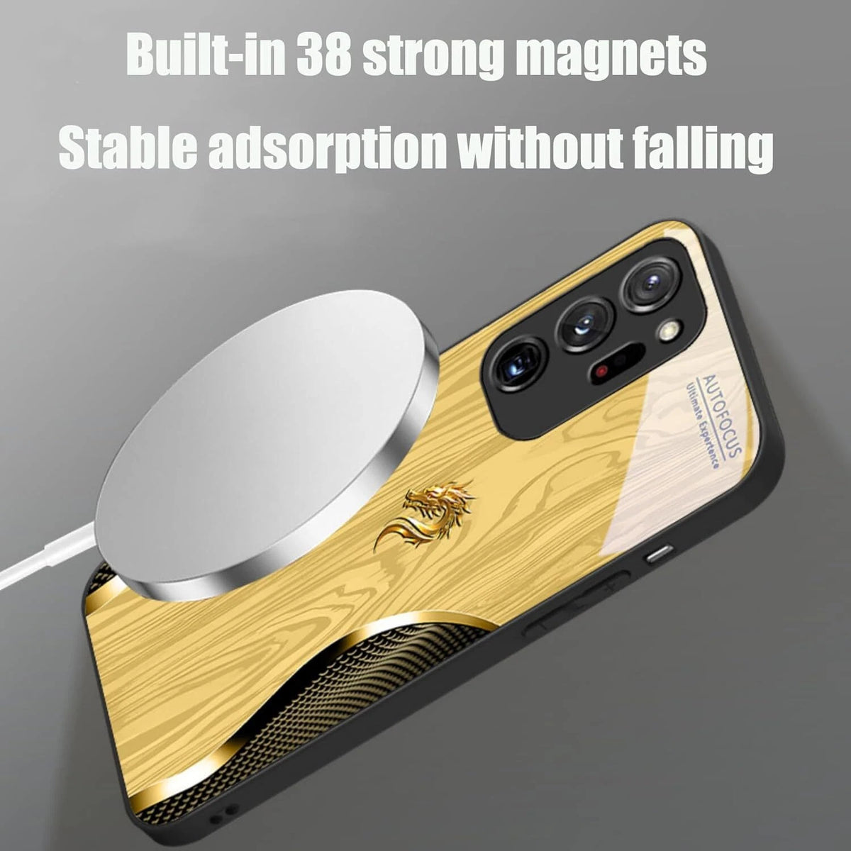Urgalaxy Dragon Magnetic Glass Phone Case for Samsung Galaxy S26 25 Plus Ultra