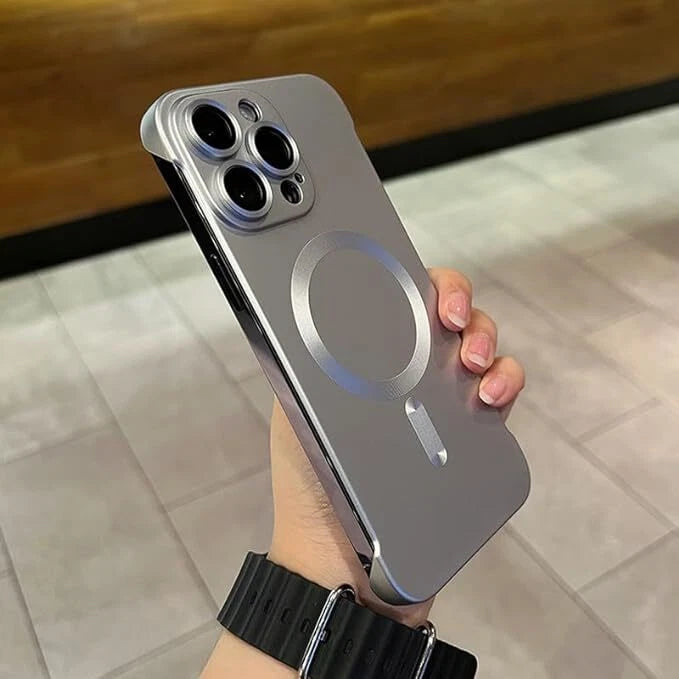 Matte PC Thin Frameless Case for iPhone 16 15 Pro with Lens Film