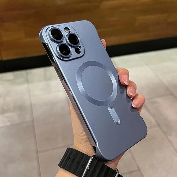 Matte PC Thin Frameless Case for iPhone 16 15 Pro with Lens Film