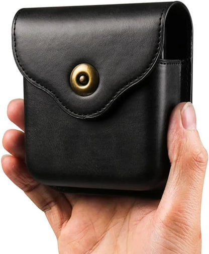 For Motorola Razr + 2024 Magnetic Flap Case PU Leather Belt Clip Holster Pouch