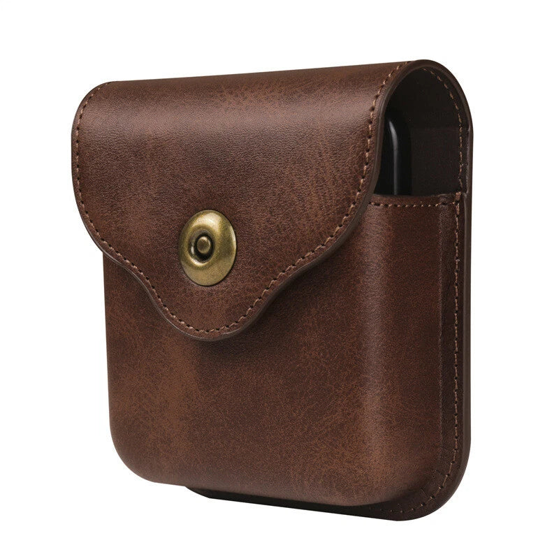 For Motorola Razr + 2024 Magnetic Flap Case PU Leather Belt Clip Holster Pouch