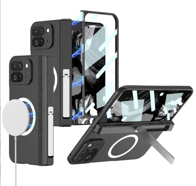 For Google Pixel 9 Pro Fold Armored Shockproof Case Built-in Screen Protector