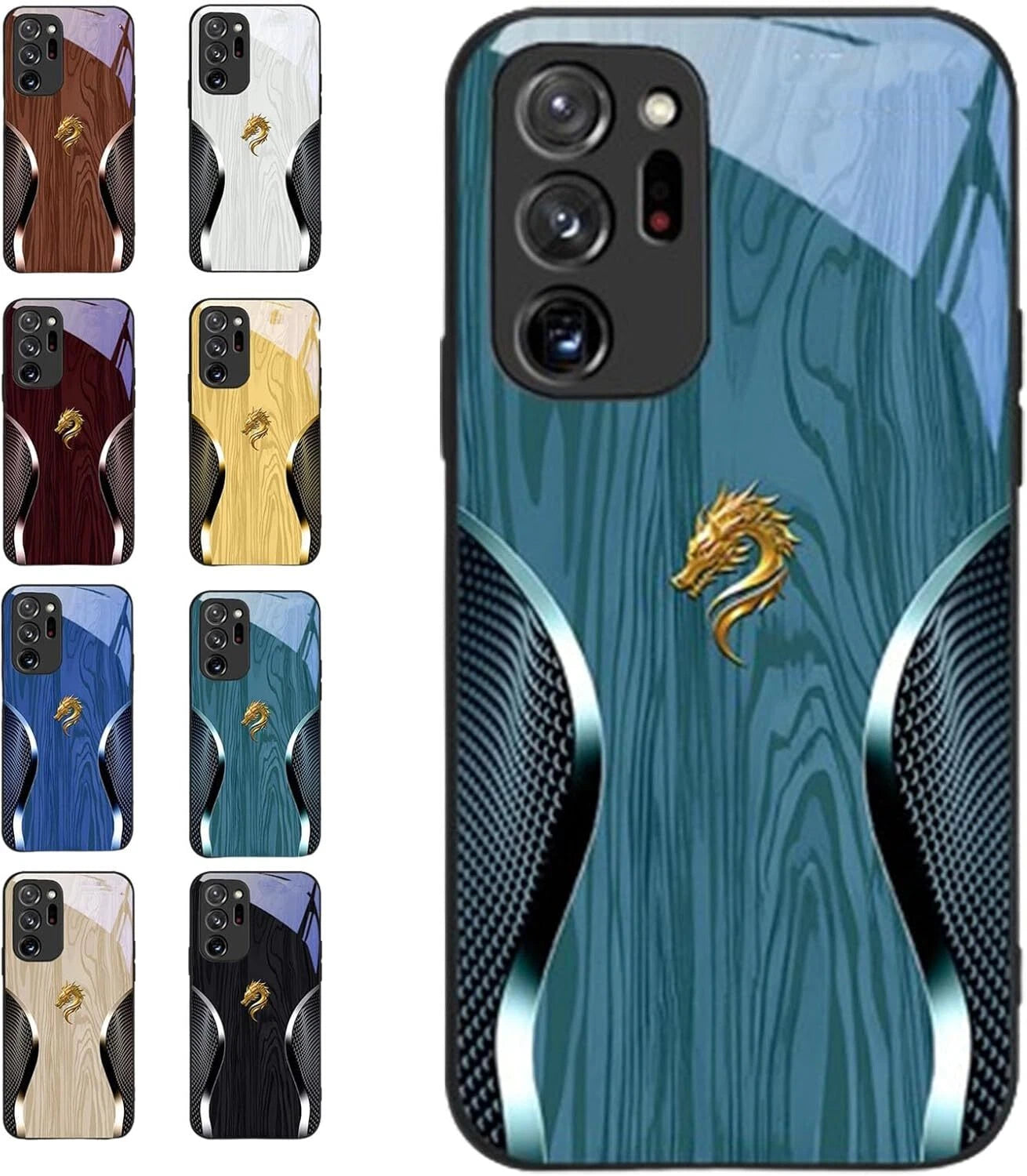 Urgalaxy Dragon Magnetic Glass Phone Case for Samsung Galaxy S26 25 Plus Ultra